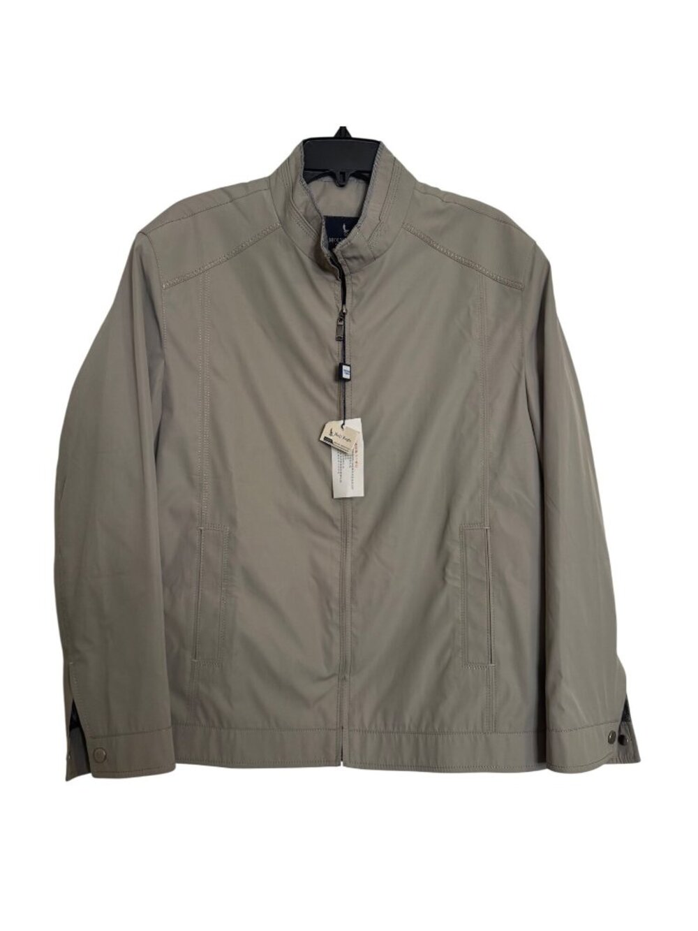 Holy Eagle Men’s Size 50 XL Full Zip Jacket NWT Bomber Sport Beige Pockets